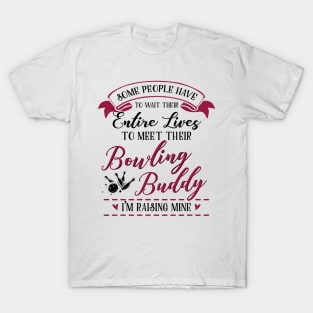 Mom Daughter Matching Bowling Shirts T-Shirt